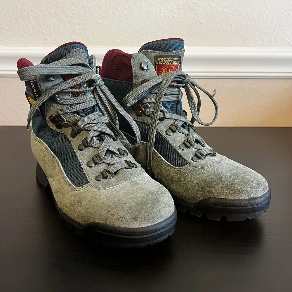 Tecnica Skywalk GORE-TEX Trekkers Waterproof Hiking Boots Italy‎ Size 5.5 Green
